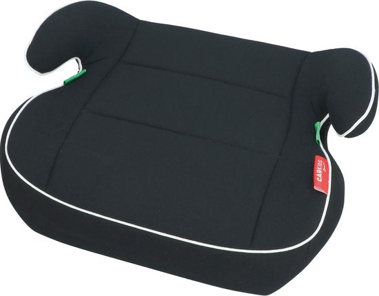 Carkids I-Size Sitzerhöhung Sam – Entspricht der Norm I-Size R-129 – Für Kinder von 125–150 cm – Abnehmbarer und waschbarer Bezug – Flexible Montage – Schwarz