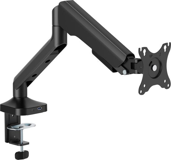 VDD Gaming - Monitorarm - Monitorarm - Monitorhalterung - Höhenverstellbar - Für 1 Bildschirm - Ergonomisches Design - Schwarz