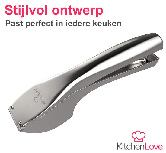 KitchenLove Knoblauchpresse - Knoblauchpresse - Ingwerpresse - Spülmaschinenfest