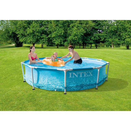 Intex Wiederaufbaubarer Pool - Beachside Metallrahmenpool 305x76 cm