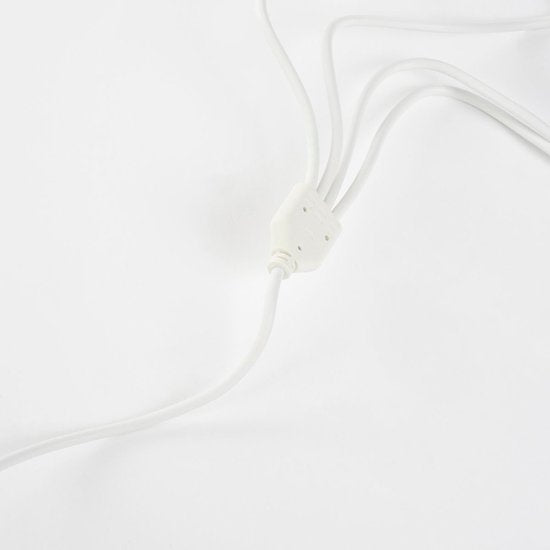 Luville Weihnachtsdorf-Schaltadapter 4,5 Volt mit 4 Steckern – Weihnachtsdekoration für den Innenbereich – Weihnachtsdekoration Miniaturwelt – Ersetzt das Batteriefach – 7 x 4 x 5 cm – Weiß
