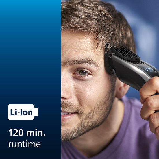 Philips Serie 9000 HC9420/15 - Haarschneider - Schwarz/silber - Mit Reiseetui