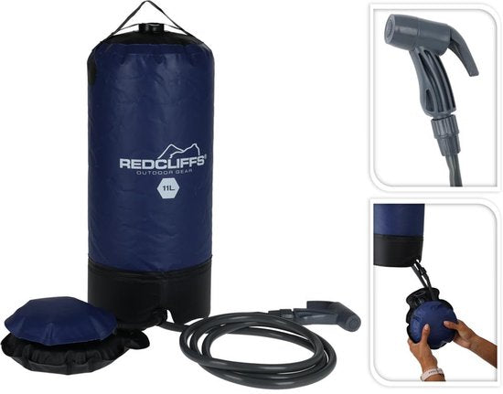 Campingdusche mit Pumpe, 11 Liter