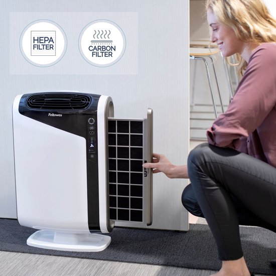 Fellowes AeraMax DX95 Luftreiniger – Leiser Betrieb – Weiß – 43 m²