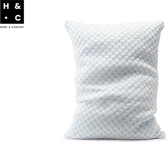 H&C Memory Foam Pillow - Füllbare Dicke - Kalte und warme Seide - Für Seitenschläfer