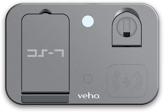 Veho DS-7 kabellose Ladestation mit LED-Nachtlicht