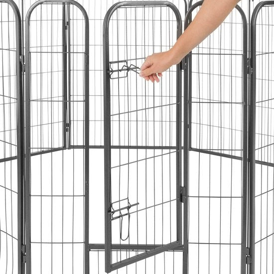 tectake 8-Eck Welpenauslauf 100 cm - 402501