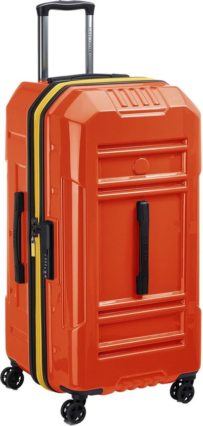 DELSEY PARIS Rempart Expandable 4 Double Wheels Trolley 80 Orange Orange 79cm