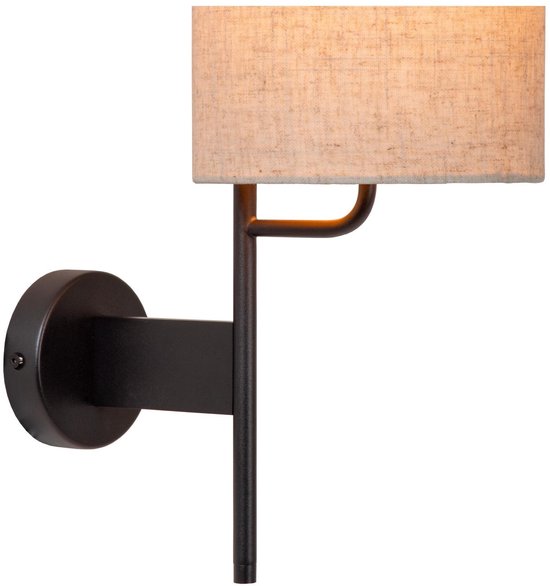 Lucide MAGIC – Wandleuchte – 1xE27 – Mit USB-Ladeanschluss – Schwarz