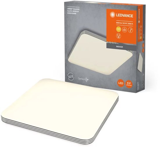 LEDVANCE Wand- und Deckenleuchte LED: für Decke, ORBIS CLICK SENSOR / 6- W, 22-...24- V, Abstrahlwinkel: 12-, Warmweiß, 3- K, Gehäusematerial: Stahl, IP2-