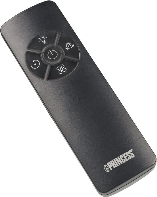 Princess blattloser Turmventilator – 60 W – Leistungsstarker und leiser blattloser Ventilator mit Fernbedienung, Timer und LED-Anzeige – 75°-Oszillation – 3 Geschwindigkeitsstufen – 351582