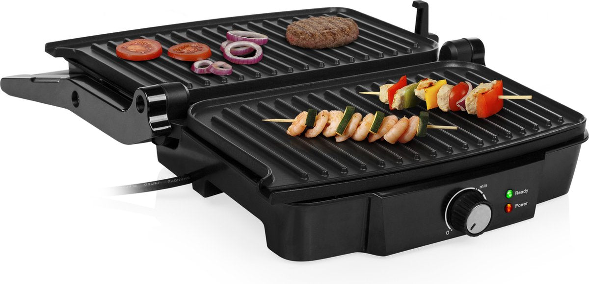 Tristar PD-4958B Kontaktgrill – 1000 W – 23 x 14,5 cm – Schwarz