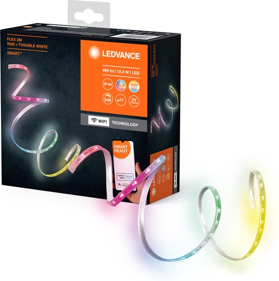 LEDVANCE SMART+ WiFi FLEX OUTD 3M LED-Streifen, weiß, 12W, 790lm