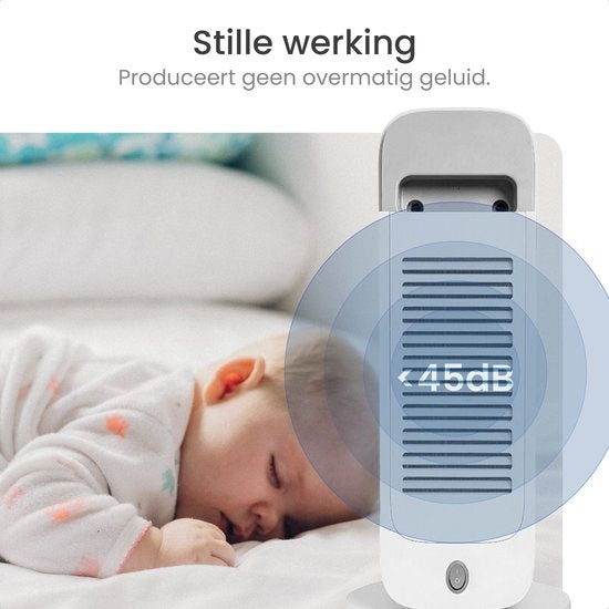 Gologi Heizlüfter mit Thermostat - Elektroherd - Heizung - Heizgerät - Funktioniert mit App und Touch Controls - 1500W