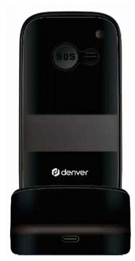 Denver Seniorenhandy 4G - Große Tasten - SOS-Taste - Smartphone-freies Aufwachsen - Ladestation - GSM - Full NL und FR - BAS18600L