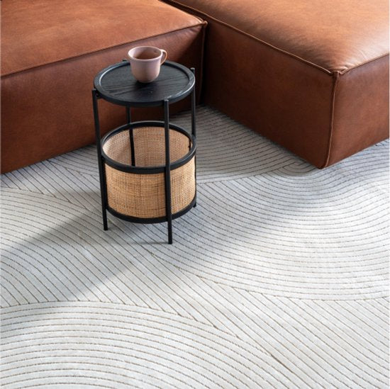 von fonQ Flat Teppich – Beige – Rechteckig – 200 x 300 cm – Japandi