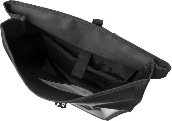 AGU Shelter – Kurierrucksack – Fahrradkurierrucksack – 40 l – 100 % wasserdicht – 3M-Reflexstreifen – Fach für 14-Zoll-Laptop – Schwarz