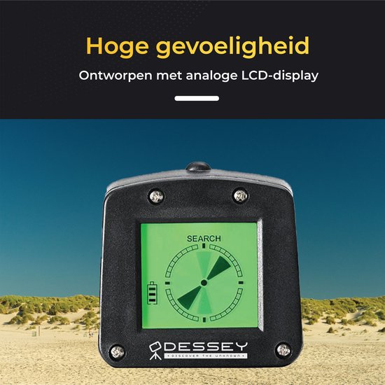 ODESSEY Junior Hunter Metalldetektor für Kinder – Mit Schaufel – 60–70 cm – 600 g