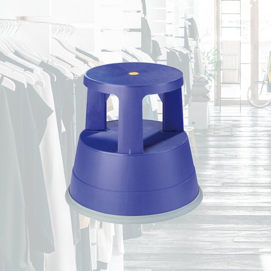 BRASQ Tritthocker Comfort Blue ST200 - Mobil - Kapazität 150 kg - Tritthocker - Tritthocker Erwachsene - Elefantenfuß