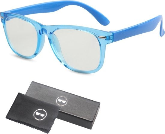 LC Eyewear Computerbrille für Kinder - Blaulichtbrille - Displaybrille - Unisex - Transparent Blau