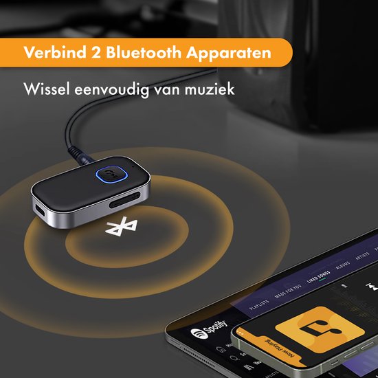 Bluetooth-Empfänger - 16 Stunden kabellos - BT 5.0 - 3.5MM AUX - Bluetooth-Empfänger - Bluetooth-Empfänger Auto