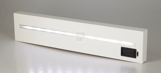 Home&Stylingcollection Wandregal-mit-LED-Beleuchtung-weiß-60 cm