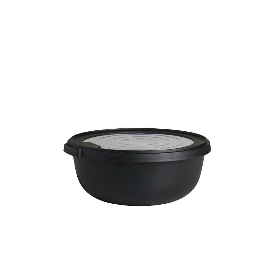 Mepal PRO Schüssel „Scandinavian Black“ – 1250 ml – 19 x 19,5 x 8 cm – mit Deckel