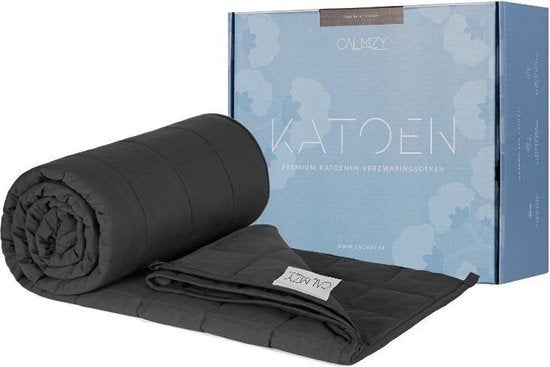 Calmzy 2.0 - Kuscheldecke 9 kg - 150 x 200 cm - Dunkelgrau