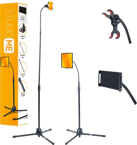 Studio Me Telefon- und Tabletstativ - 175 cm -  Schwarz