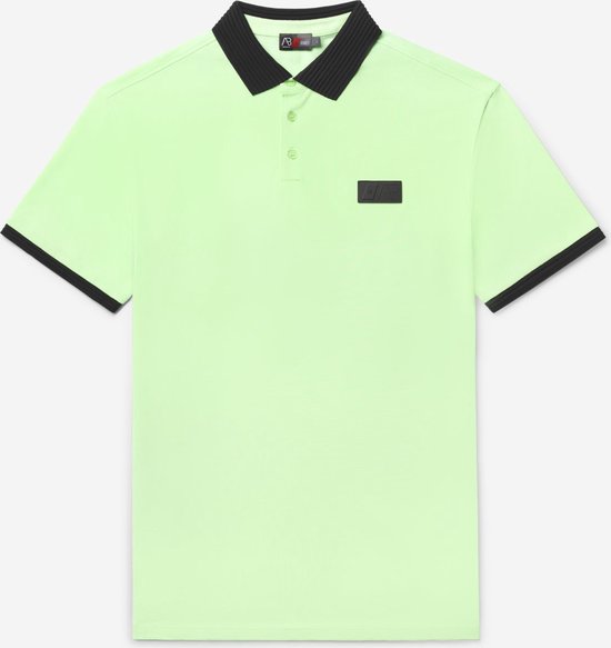 AB Lifestyle - Regular Polo | Pastellgrün/Schwarz - Herren - Größe: XS