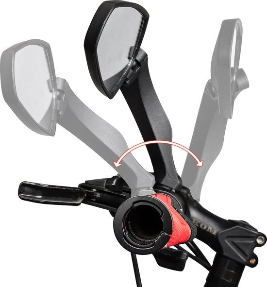 TIKKENSÂ® Fahrradspiegel Links - Verstellbar - Fahrradspiegel Geeignet für E-Bike, Speed-Pedelec