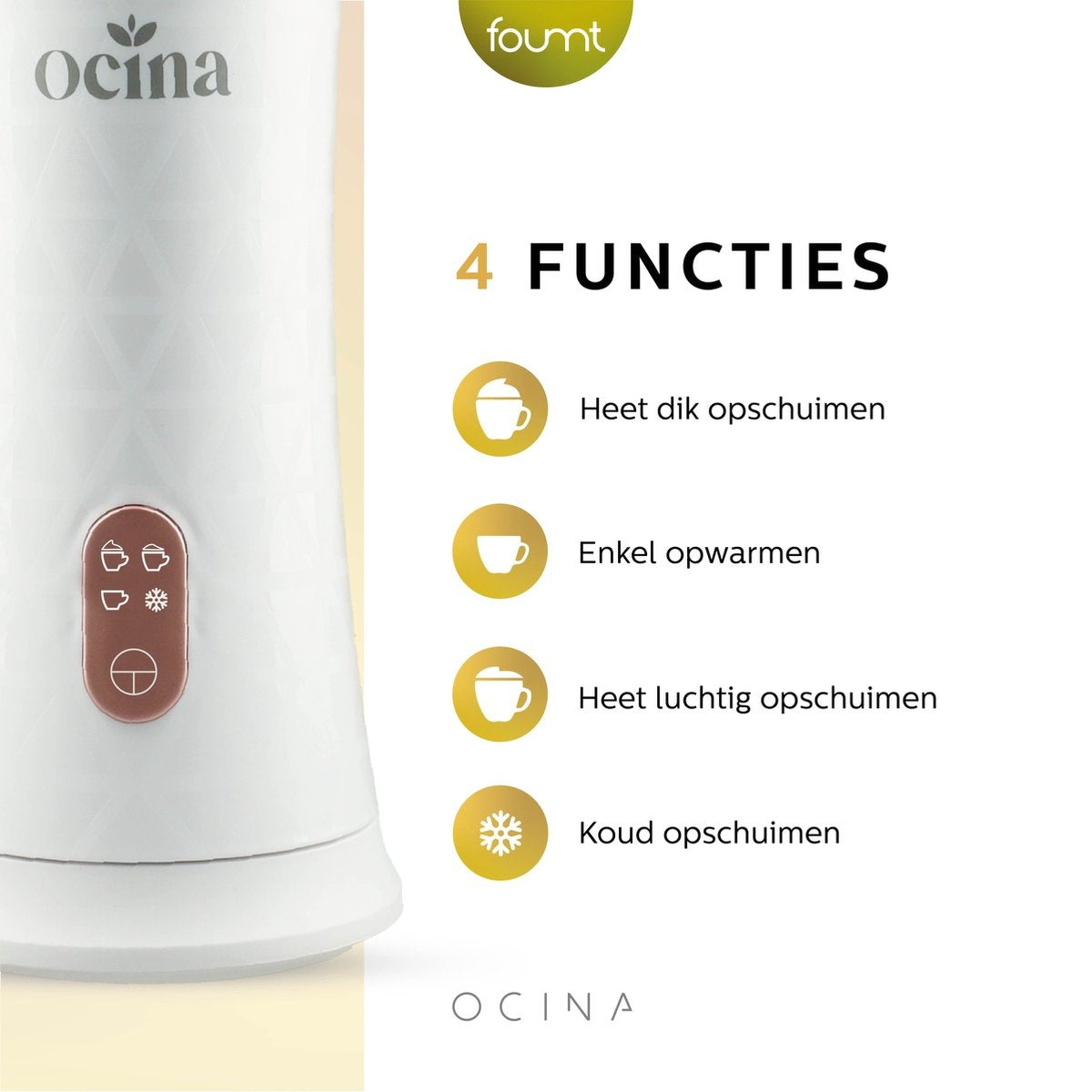 Ocina - Milchaufschäumer klein - Weiß