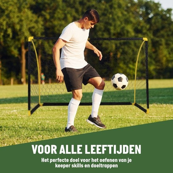 Umbro Fußballtor - Faltbar - 180 x 91 x 120 CM - Für Kinder - Schwarz/Gelb