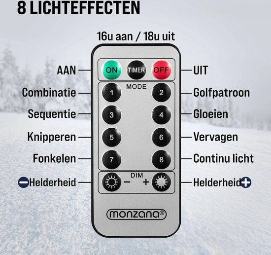 Monzana LED Santa 240cm - Innen/Außen - Inkl. Fernbedienung