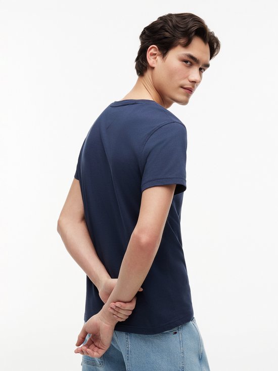 T-Shirt mit U-Ausschnitt, Classic Fit, MW0MW01768 – Blaue Shirts