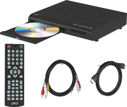 UPLY - DVD-Player - mit HDMI - Full HD - inkl. Fernbedienung - USB - Schwarz