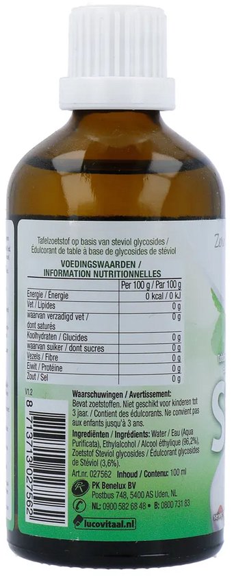 Lucovitaal Stevia flüssig – 100 ml – Nahrungsergänzungsmittel