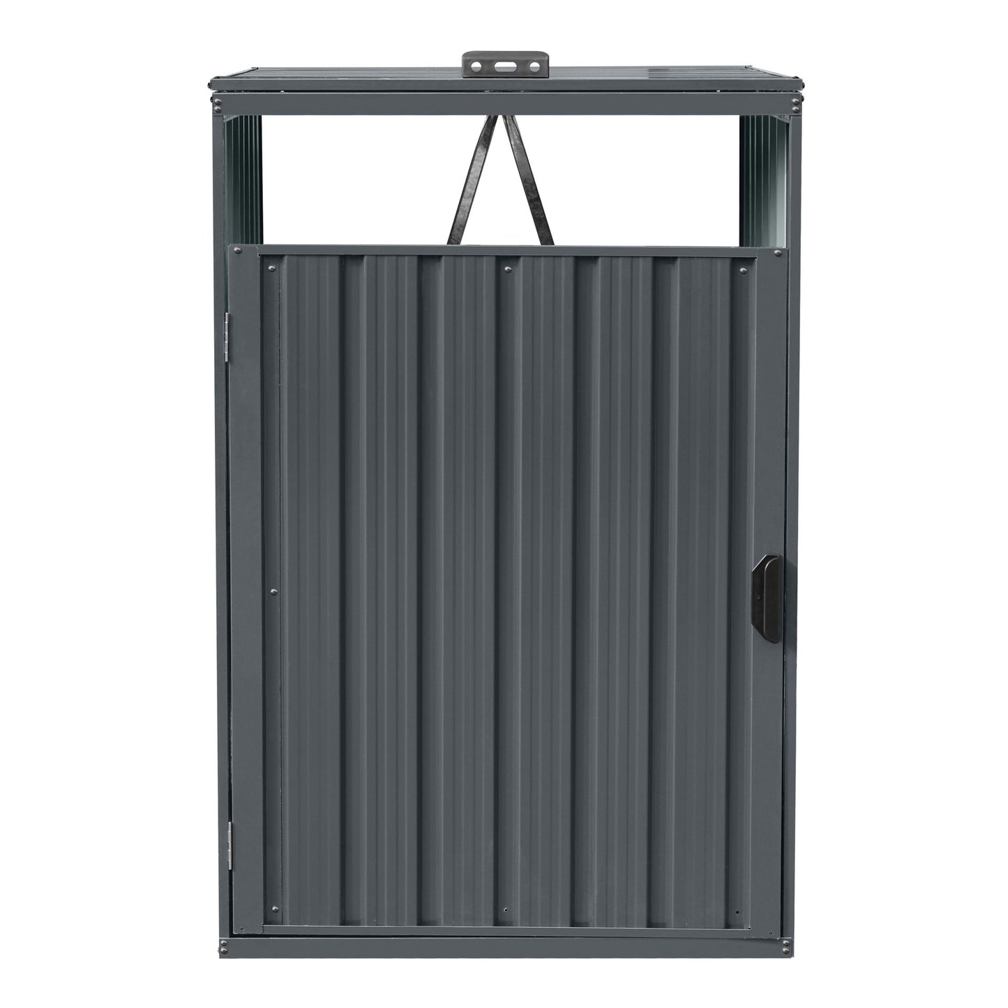 Axi Owen Container-Aufbau aus Metall, Anthrazit – 1 Container – 80 x 80 x 122 cm