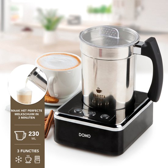 DOMO DO717MF Milchaufschäumer – Edelstahl – 650 W