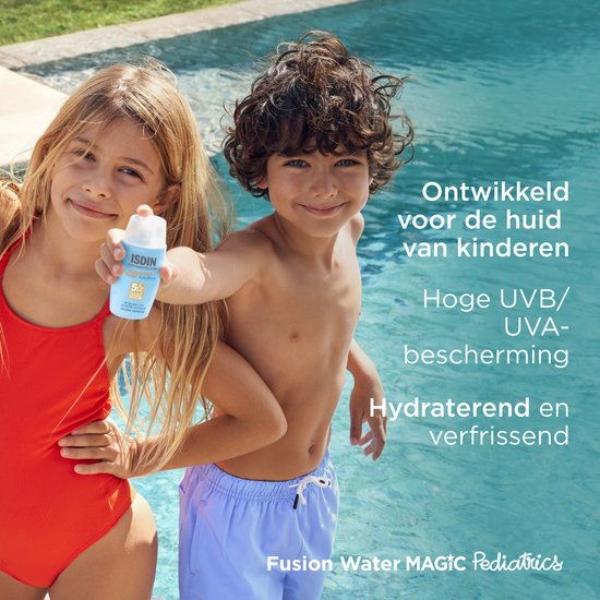 ISDIN – Pediatrics Fusion Water SPF50 – 50 ml – Sonnencreme für Kinder