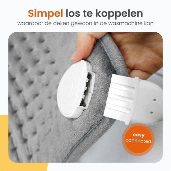 Goliving Warmtekussen â€šÃ„Ã¬ Warmte Kussen Voor Nek en Schouder â€šÃ„Ã¬ 3 Warmtestanden â€šÃ„Ã¬ Timerâ€šÃ„Ã¬functie â€šÃ„Ã¬ Machinewasbaar â€šÃ„Ã¬ 100 Watt â€šÃ„Ã¬ Fleece â€šÃ„Ã¬ 30 x 60 cm â€šÃ„Ã¬ Grijs