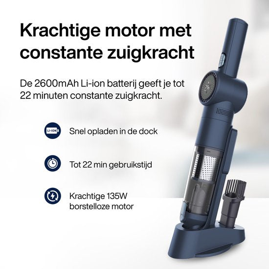 Dustbuster NanoDetect Pro Kabelloser Staubsauger - 120W - Leistungsstarker Handstaubsauger - Kabellos - Auto-Staubsauger - Samako