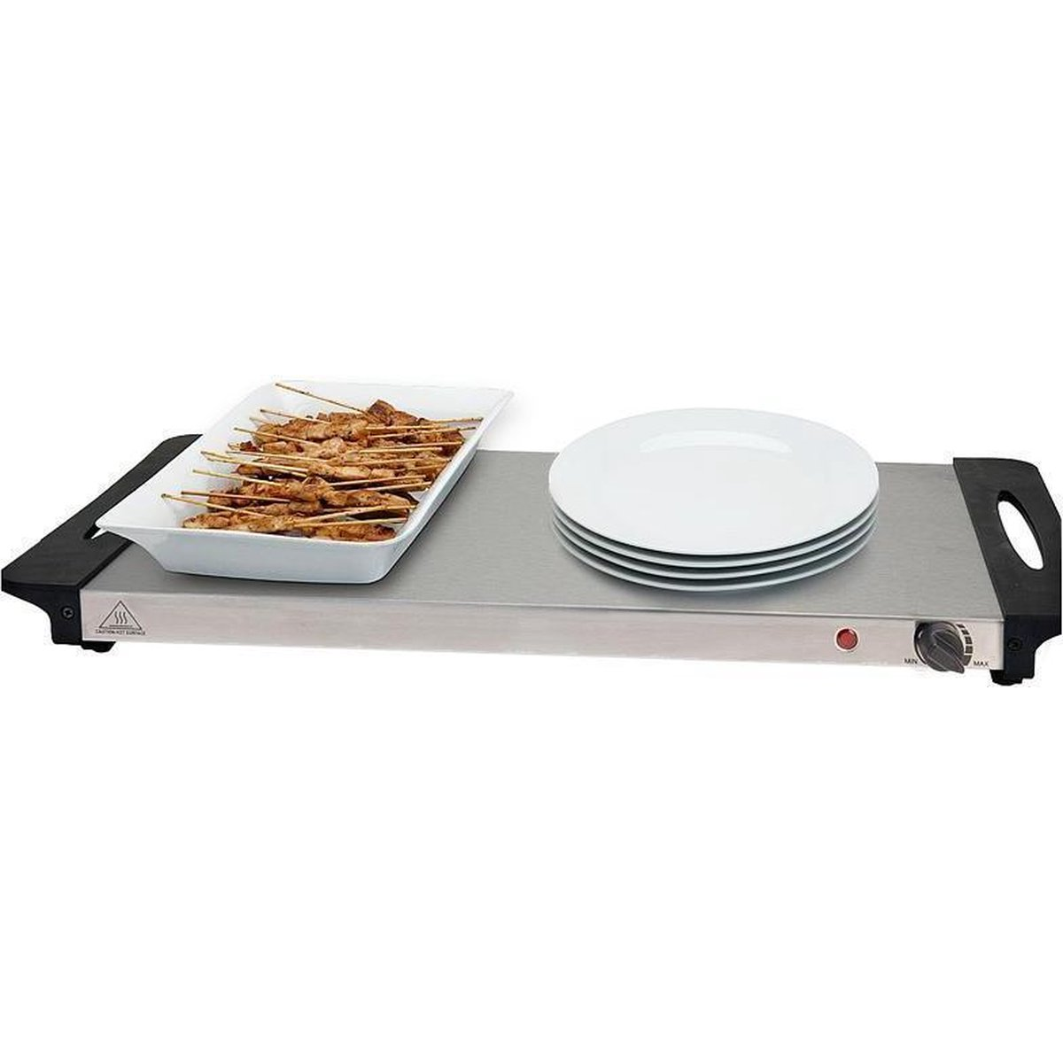Excellent Electrics Buffetwärmer - Heizplatte - 300W - 53 x 35 x 10cm - Edelstahl