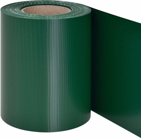 PVC-Sichtschutzstreifen - 3 Stück - 35 Meter - Grün - inkl. Befestigungsclips