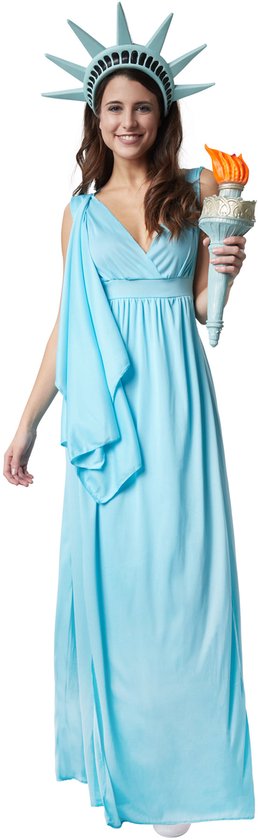 Dressforfun Göttin der Freiheit M - fancy dress costume halloween dress up party wear carnival costume carnival party dress - 302519