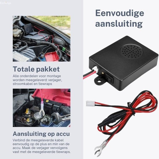 Marderjäger Mäusejäger - Ultraschall Marderjäger Auto auf Batterie - Schädlingsabwehr Rattenjäger - Schädlingsjäger Earkings