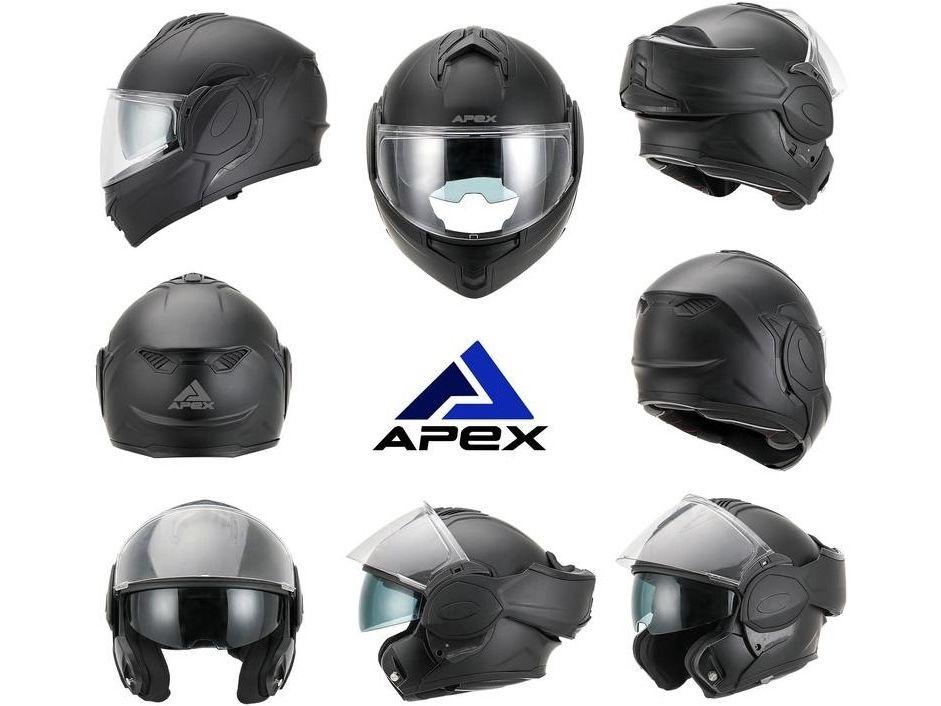 Apex MI200 Klapphelm – inklusive Pinlock – Größe XL – Pearl White
