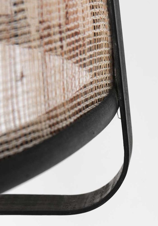 Anne Lighting – Hängeleuchte – Capos – schwarz – Holz und Stoff – Ø 48 cm – E27 – 3511ZW