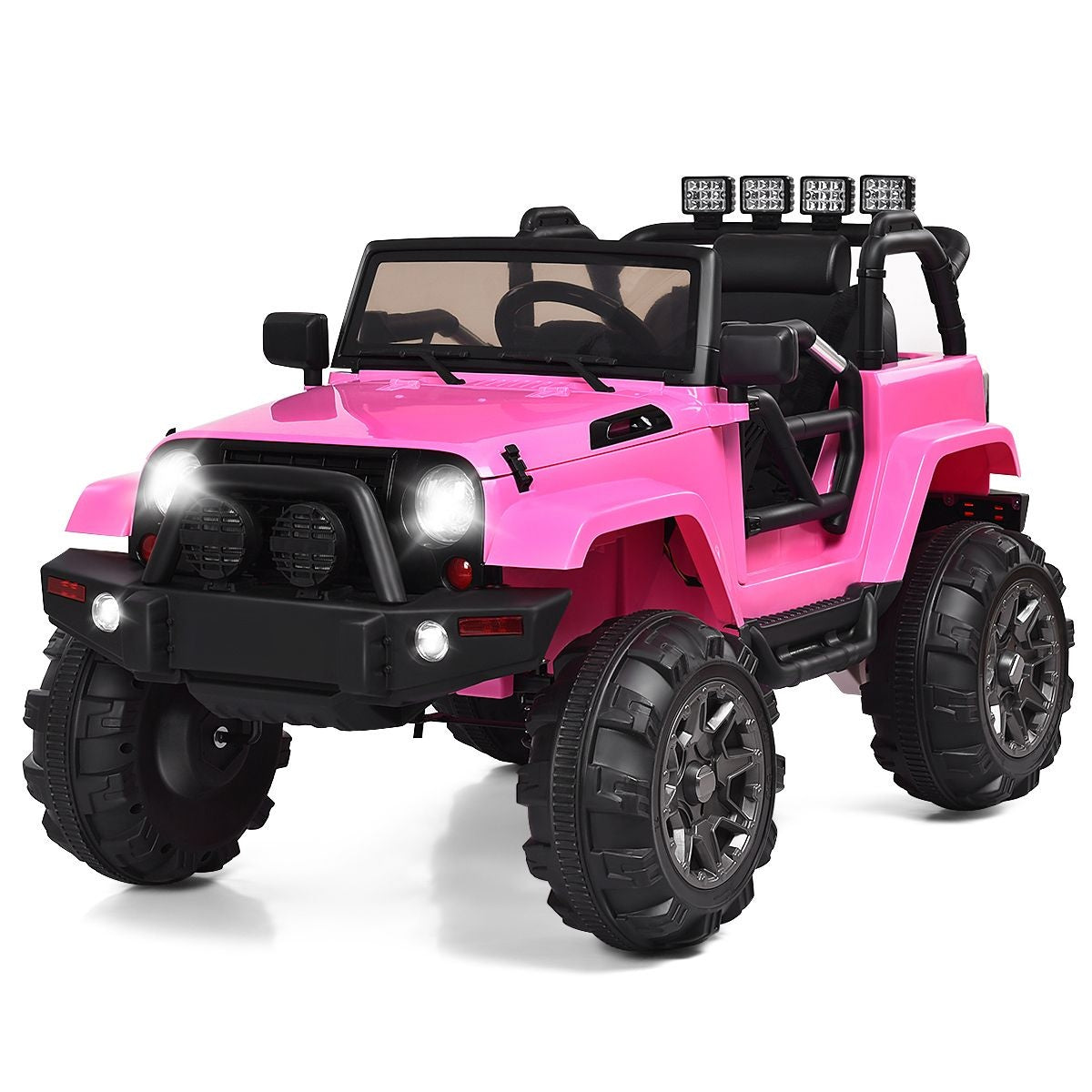 Coast Elektrisches Jeep 12 V Kind - 2,4 G Fernbedienung mit Musik - Pink