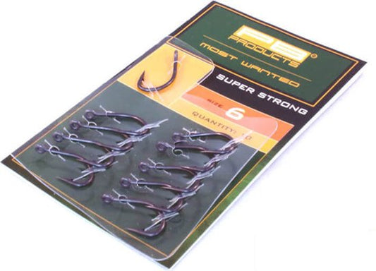 PB Products – Super Strong Hook – Karpfenhaken, 10 Stück – Größe 2